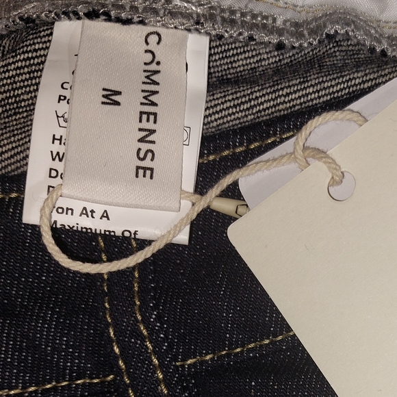 Commense Women's Vintage High Rise Wide-Leg Denim Pants Dark Navy Wash NWT - Picture 10 of 13